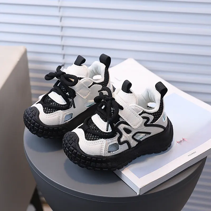 Cut-outs Platform Shoes Sandals Kids Sneaekrs Summer Student Sports Shoes Jogging Outdoor Training Shoes Boy Girl Sneaker I06251