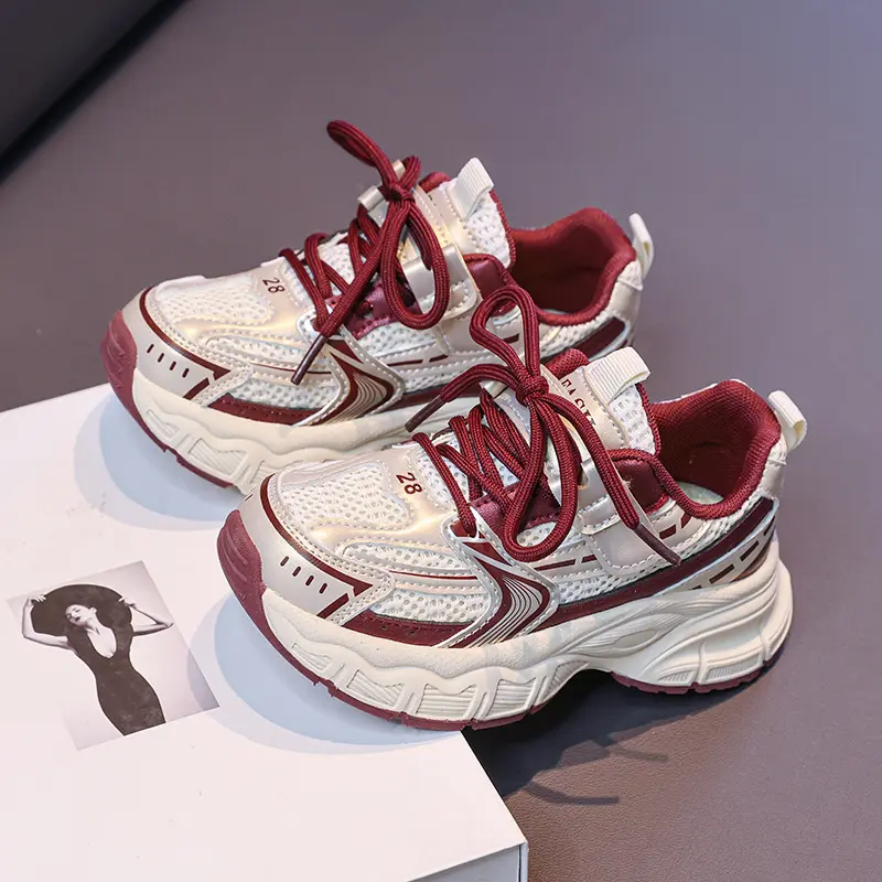 High quality Boy's Vulcanized Shoes Trendy All-match Increase Girl's Sneakers Student Walking Sport Shoes Outdoor Sneaker I03084