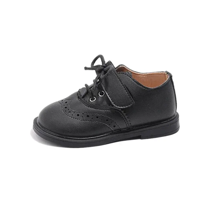 Children Leather Shoes for Boys Kids Loafers Slip-on School Low Heels Formal Shoes Best Man Wedding Party Shoes Footwear I01206