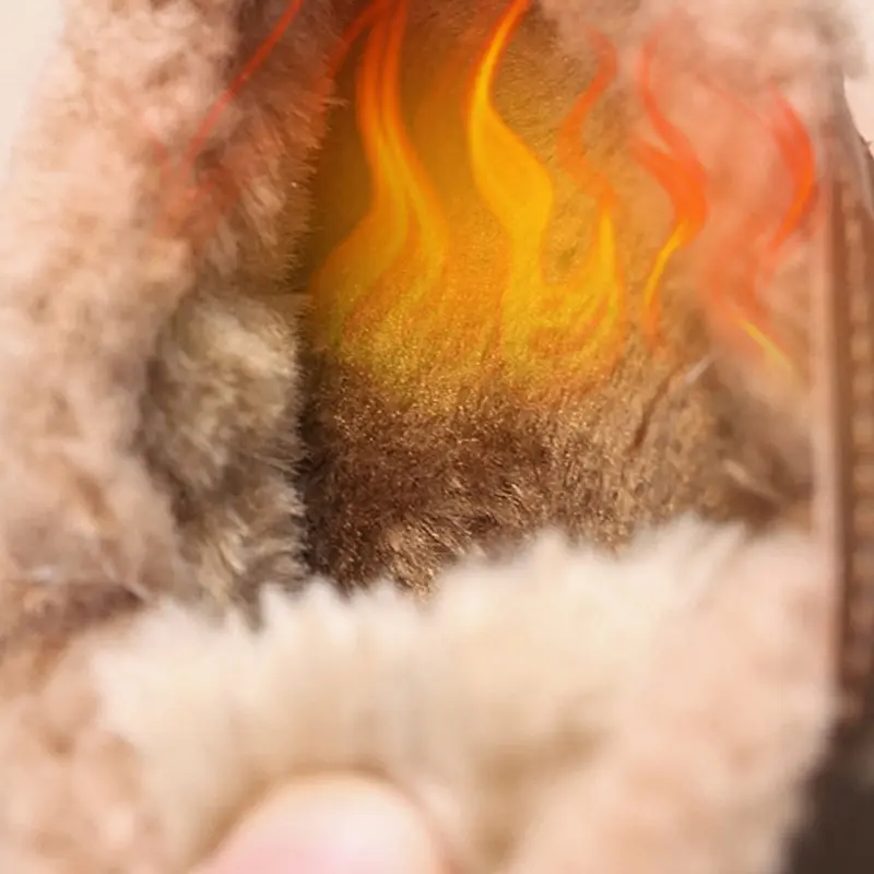 Winter New Baby Toddler Shoes Girls Keep Warm Princess Kids Fur Shoes Fluffy Plush Newborn Dress Shoes Child with Buckle I08132