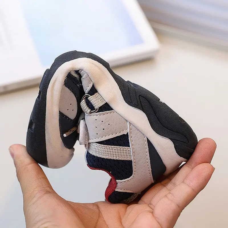 High Quality Trend Versatile Running Shoes Girls All Season Mesh Breathable Cushioning Lightweight Casual Boy New Sneaker I08124