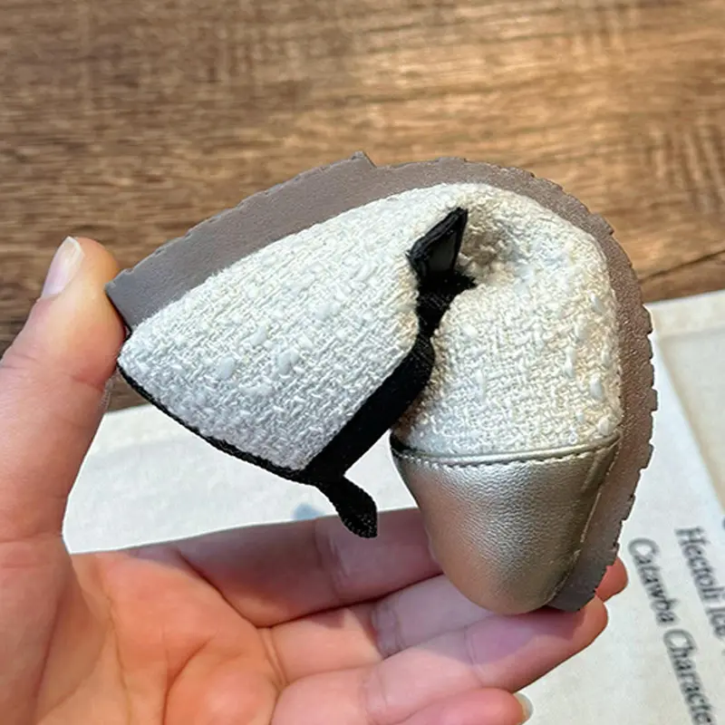 Children Leather Shoes for Girls 2025 Fall Fashion Comfortable Elegant Patchwork Braided Soft Sole Wedding Princess Shoes I08123