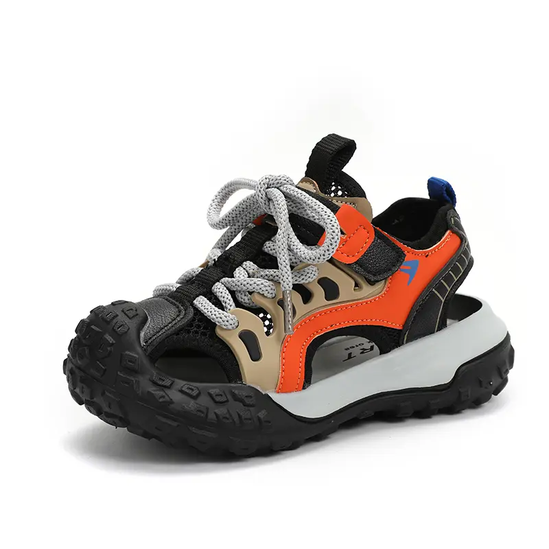 Hollow Children Sports Shoes Summer  Anti-collision Head Boy Handsome Basketball Shoes Comfortable Girls Running Sneakers I05268