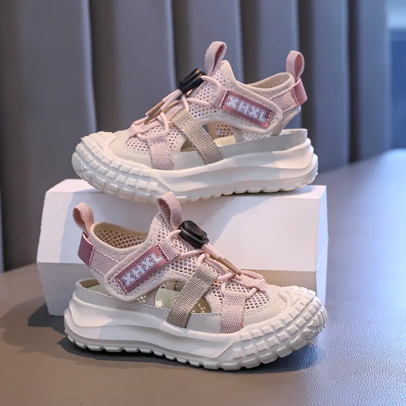 Hot Sell Hollow Children Shoes Boys Fashion Chunky Sneakers for Girls Sport Running Shoes Kids Breathable Casual Trainers I06225