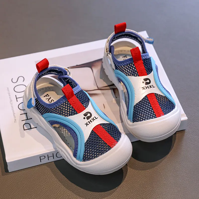 Summer Children Beach Mesh Water Shoes Kids Hollow Platform Sneaker Cool Boys Girls Student Hicking Training Shoes Chilld I05133