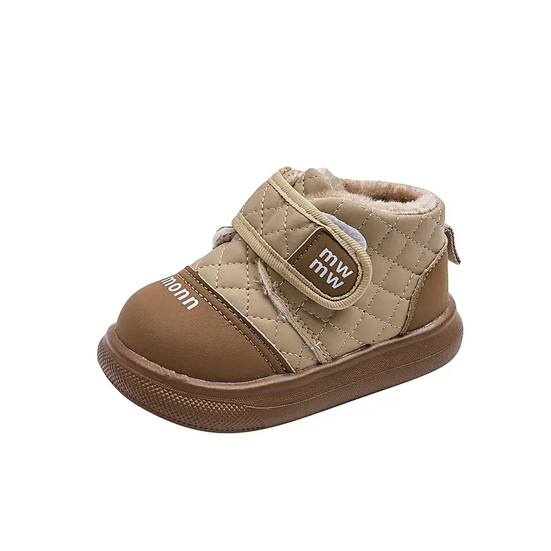 Children Casual Shoes for Girls Boys Winter New Fashion Korean Style Soft Bottom Anti-slippery Versatile Plush Warm Boots I01173