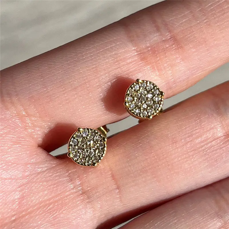 Huitan 2022 New Fashion Stud Earrings Ear Piercing Accessories Women Men Versatile Everyday Earrings Wholesale Drop Ship Jewelry