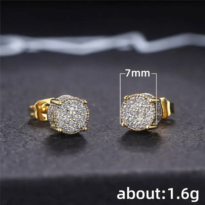 Huitan 2022 New Fashion Stud Earrings Ear Piercing Accessories Women Men Versatile Everyday Earrings Wholesale Drop Ship Jewelry