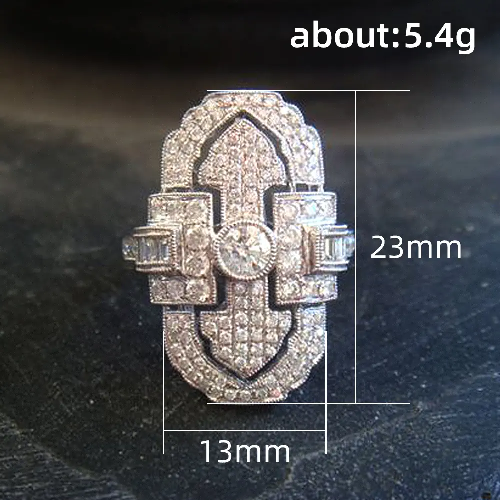 Huitan Modern Design Female Finger Rings with Dazzling CZ Fashion Daily Wear Party Accessories for Women Temperament Jewelry