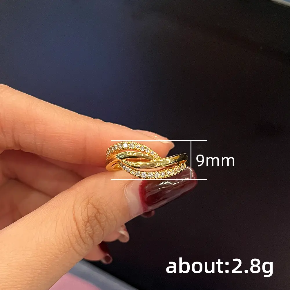 Huitan Fashion Women's Rings for Wedding Accessories with Cubic Zirconia Statement Female Rings Fancy Gift High Quality Jewelry