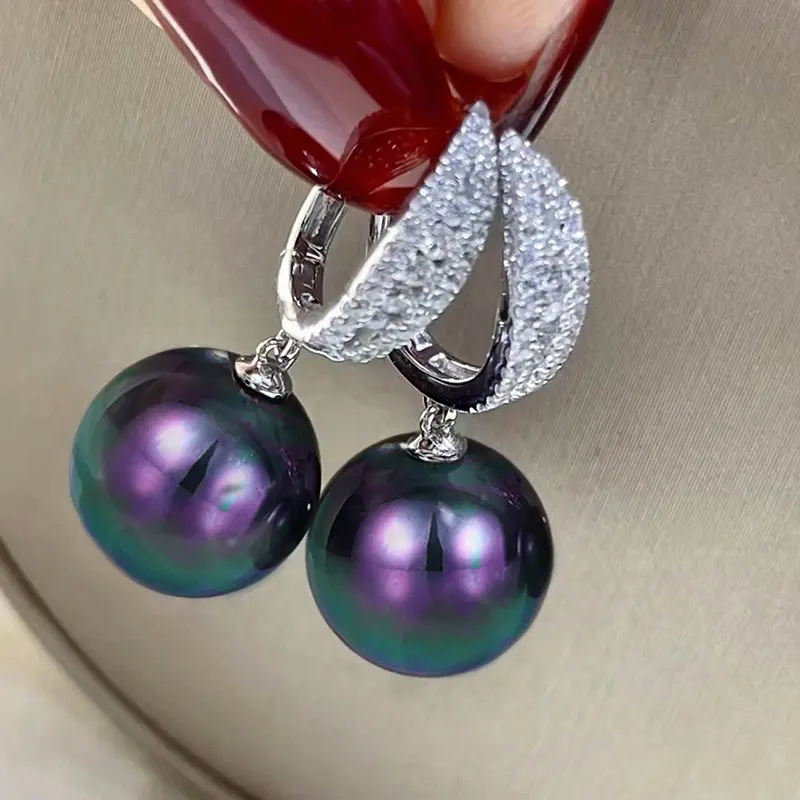 Huitan Multi-colored Imitation Pearl Dangle Earrings for Women Special-interested Bridal Wedding Earrings New Fashion Jewelry