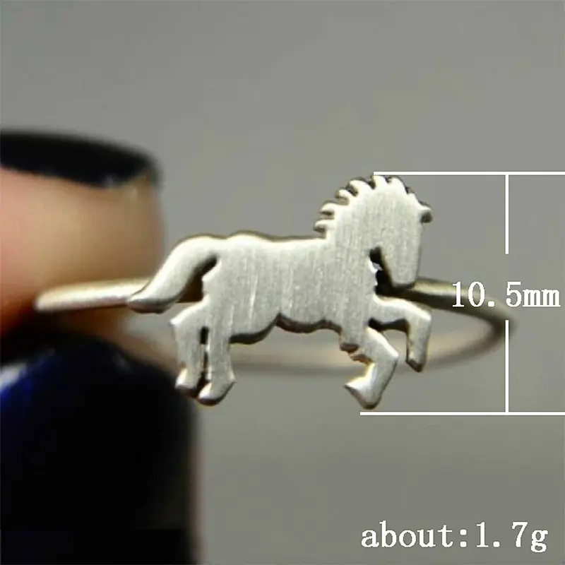 Huitan Male ring symbolizing success Horse Ring For Men Chinese Zodiac Animal Jewelry Bring Good Luck To You Birthday Gift