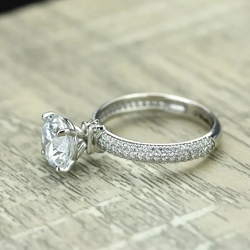 Huitan Exquisite Cubic Zirconia Rings for Women Elegant Wedding Party Female Accessories Fancy Gift Stylish Hot Trendy Jewelry