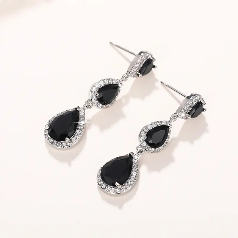 Huitan Trendy Geometric Shaped Dangle Earrings for Women Temperament Lady's Ear Piercing Accessories Wedding Party Hot Jewelry