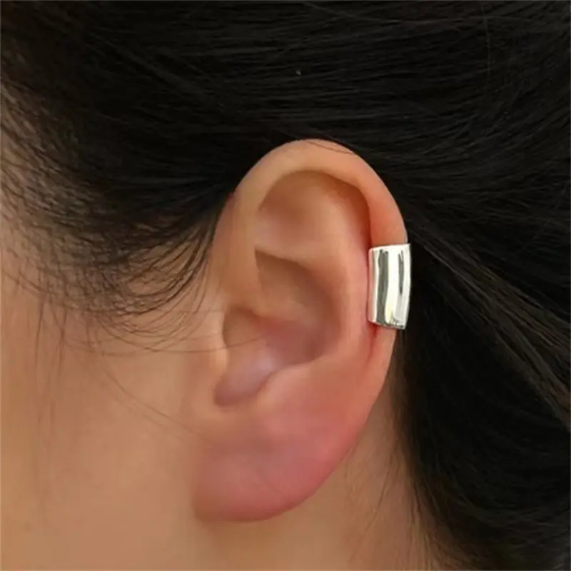 Simple Geometric Ear Hole Free Ear Bone Clip Earrings for Women Personalized Metal Ear Clip Earrings Fashion Jewelry Gifts 2025