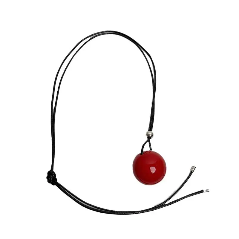 2025 New Arrival Metal Ball Pendant Necklace for Women Fashion Design Long Adjustable Sweater Chain Jewelry Accessories