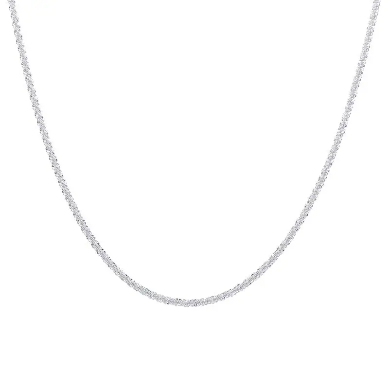 Fashion Silver Color Double Layer Cross Pendant Necklaces For Women Sparkling Clavicle Chain Choker Charm Necklace Jewelry Gifts