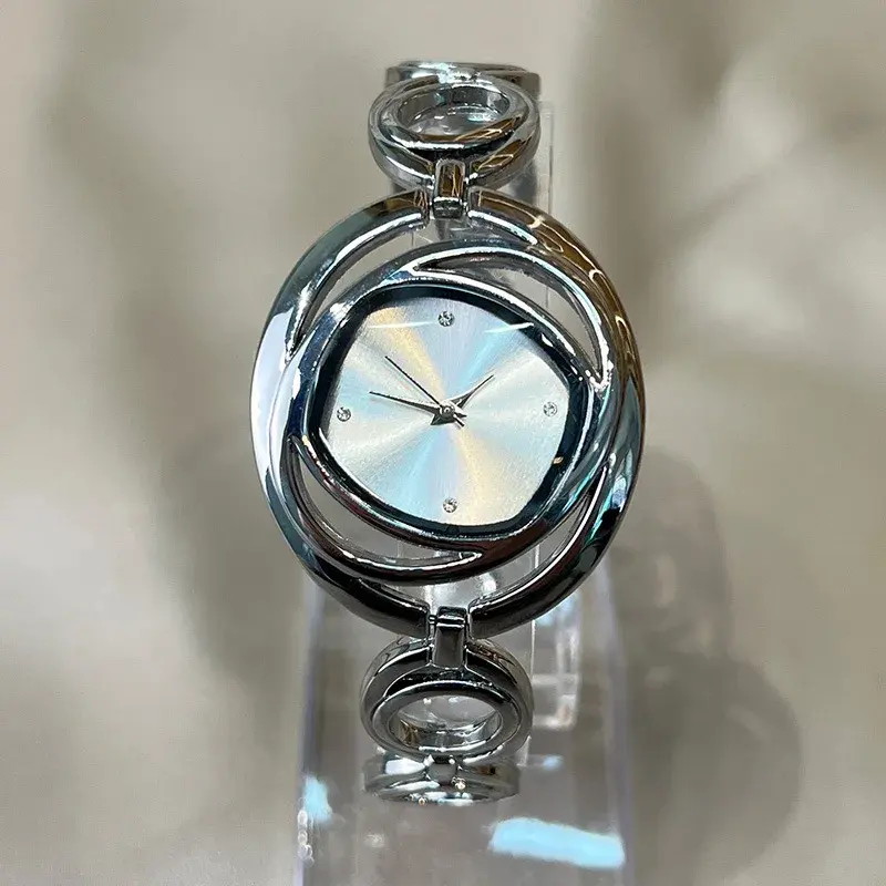 Luxury Classic Golden Watch Women Fashion Women Wristwatches Relojs Para Mujer Alloy Strap Round Rhinestone Dail Quartz Watches