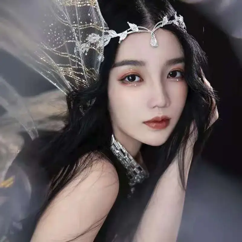 New Fashionable Elf Crown Hair Jewelry Heart Shape Ethnic Style Oriental Gentle and Elegant Hair Band Hair Accessories for Women