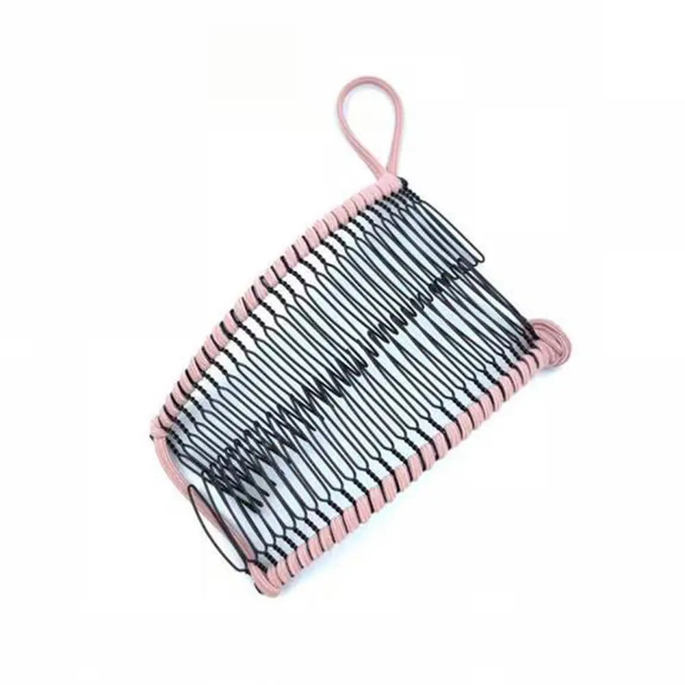 Vintage Banana Comb Flexible French Banana Clip For Women Stretch Banana Double Clip Magic Ponytail Holder Hair Accessories