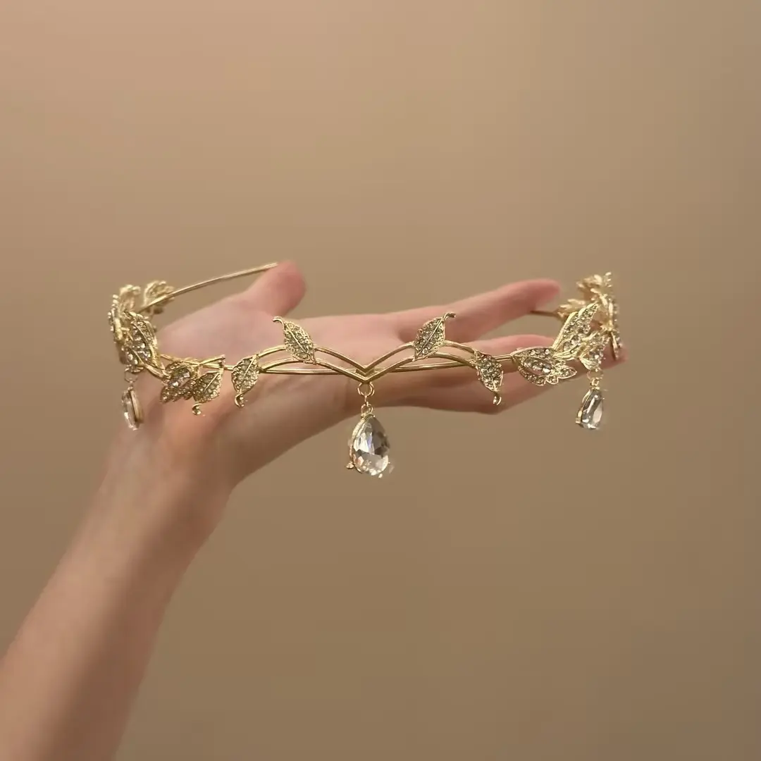 New Fashionable Elf Crown Hair Jewelry Heart Shape Ethnic Style Oriental Gentle and Elegant Hair Band Hair Accessories for Women