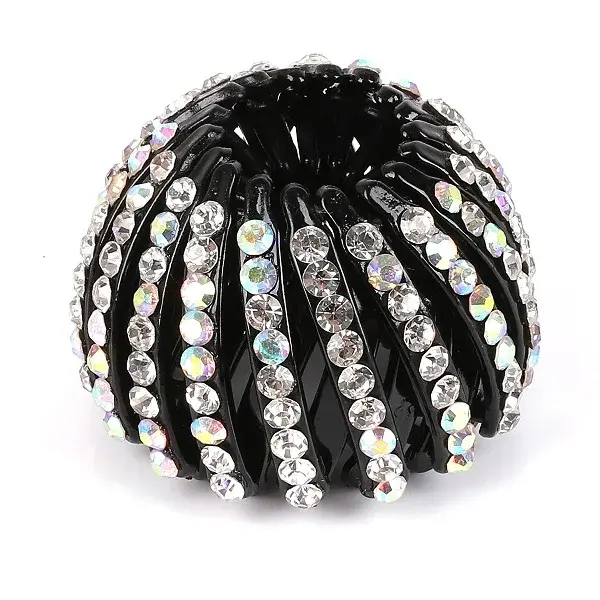 Women Hair Clips Crystal Bird Nest Hair Claw Bun Maker Hairgrip Hairpins Girls Ponytail Holder Clamps Headwear Hair Accessories