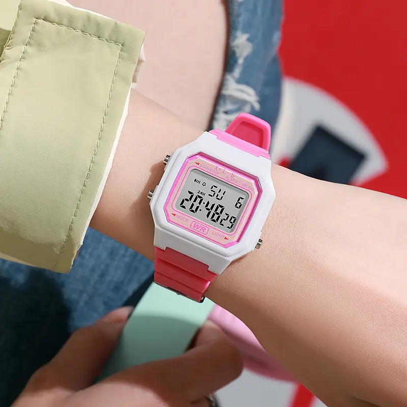 New Children's LED Digital Watch Student Multi Functional Outdoor Sports Watch Minimalist Men's and Women's Electronic Watch