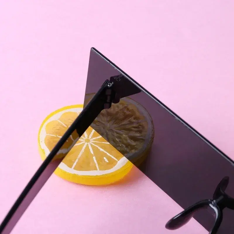 New Fancy Glasses Props Censorship One-piece Black Eye Covered Bar Internet Sunglasses for Costume Xmas Party Cosplay 2024