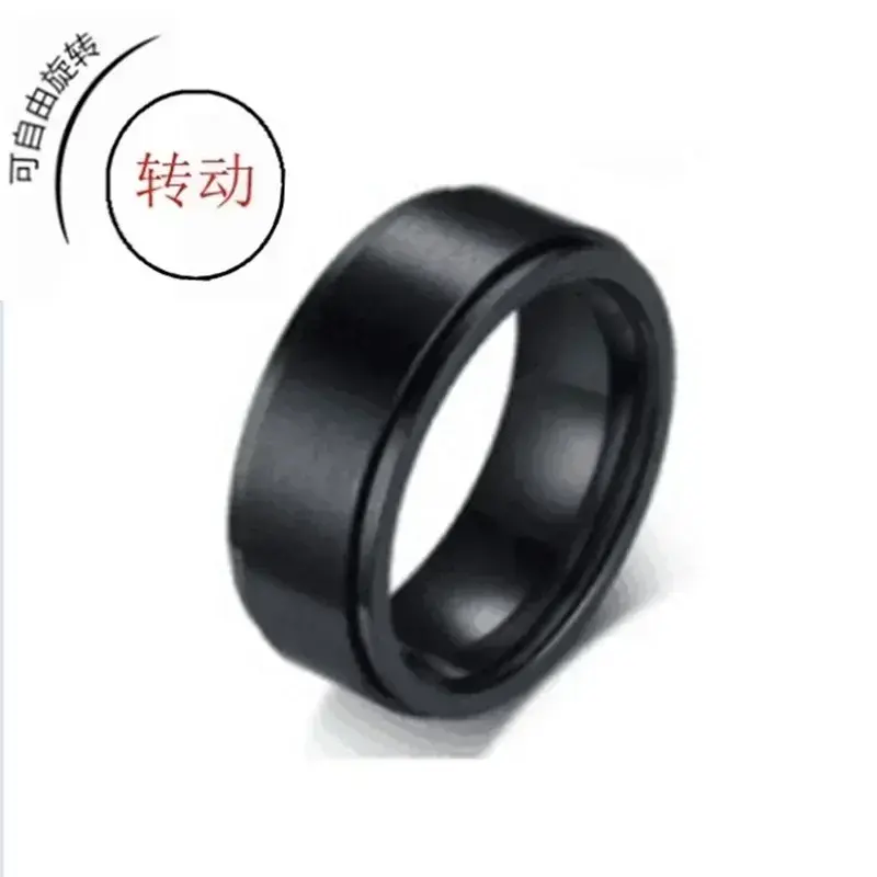 Anxiety Ring Fidget Spinner Rings for Women Stainless Steel Rings Fidgets Rotate Freely Anti Stress Accessories Men's Jewelry