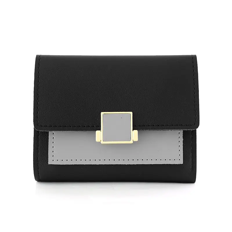 2023 Leather Women Wallets Hasp Lady Money Bags Zipper Coin Purse Woman Short Wallet Money ID Card Holder Bags Purses Pocket