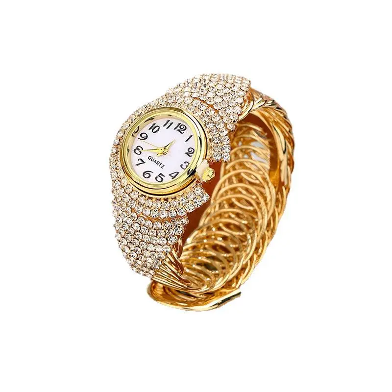 Women Watches Diamond Gold Watch Ladies Wrist Watches Luxury Brand Rhinestone Women's Bracelet Watches Female Relogio Feminino