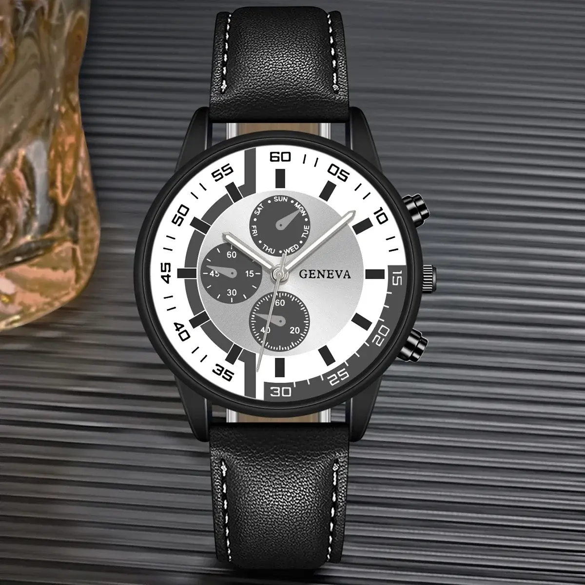 Quartz Watches for Men Leather Strap Wristwatches Relogios Top Luxury Brand Man Watch Business Men Clock Gift Reloj Hombres