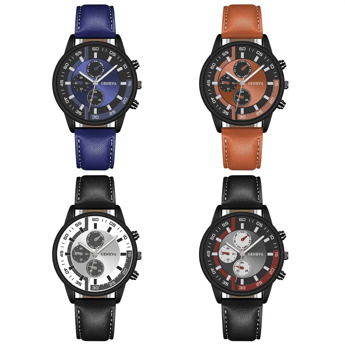 Quartz Watches for Men Leather Strap Wristwatches Relogios Top Luxury Brand Man Watch Business Men Clock Gift Reloj Hombres