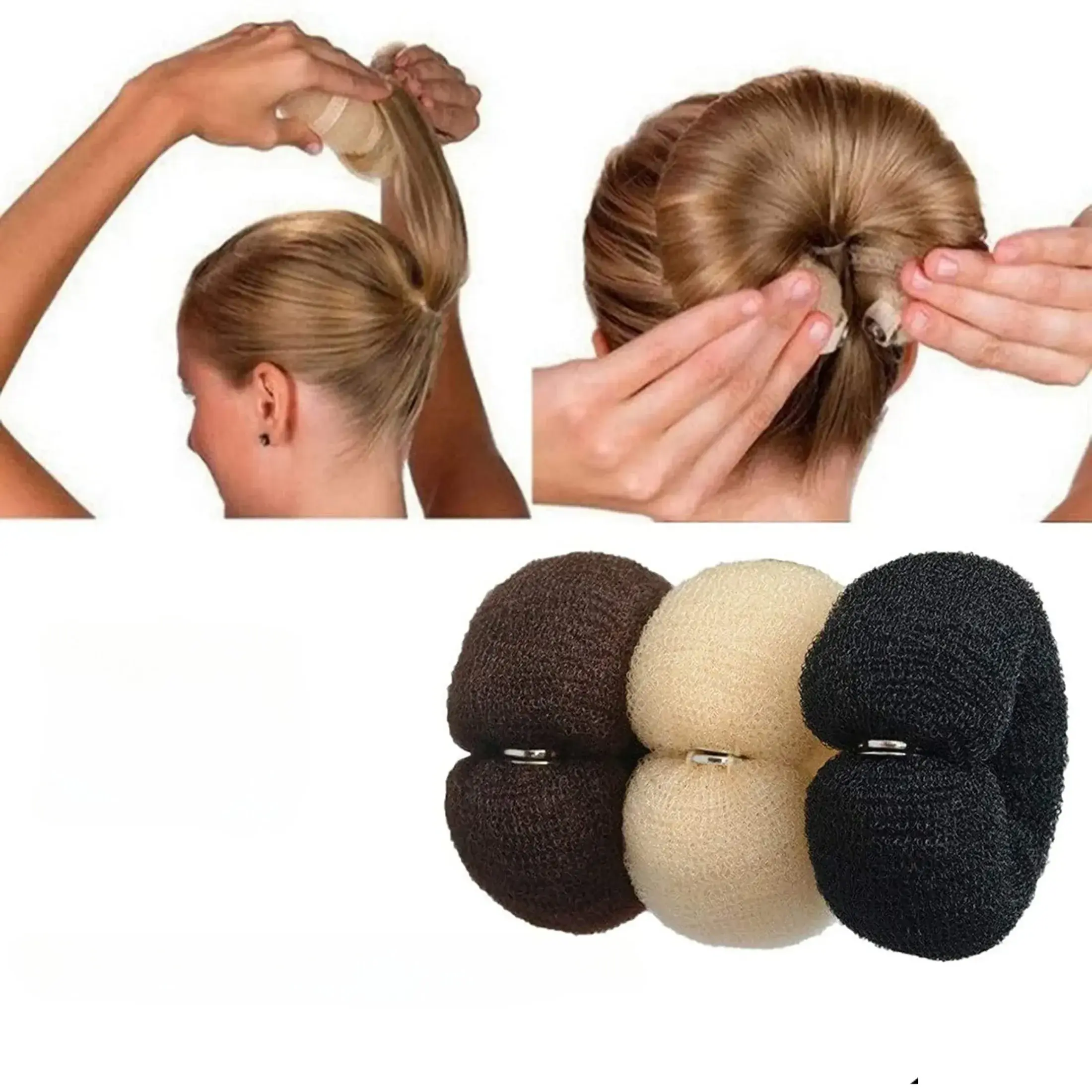 Fashion Hair Bun Maker Donut Magic Foam Sponge Easy Big Ring Hair Styling Tools Hairstyle Hair Accessories for Girls Women
