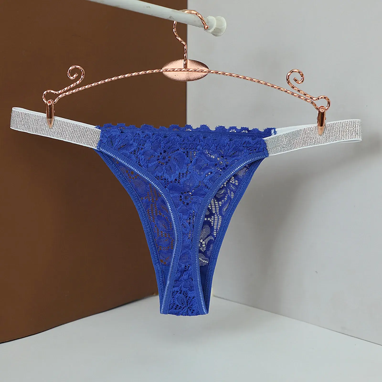 Sexy Lingerie Undies Mid Waist Sexy Solid Color Lace Thong Peach Panties Thong Panties Woman'S Underwear Стринги Женские