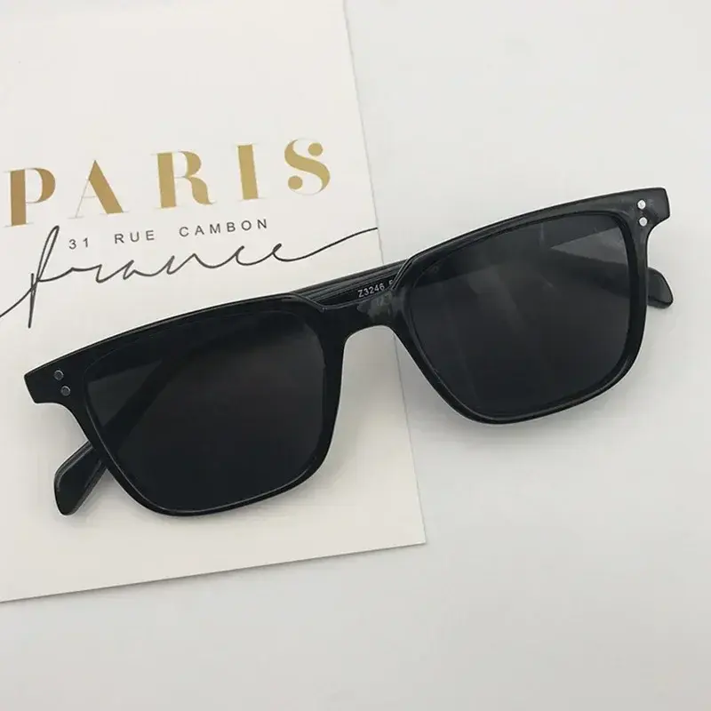 Leopard Dark Green Square Sunglasses Man  Shades Male Sun Glasses Brand Designer Travel Vintage Oculos De Sol