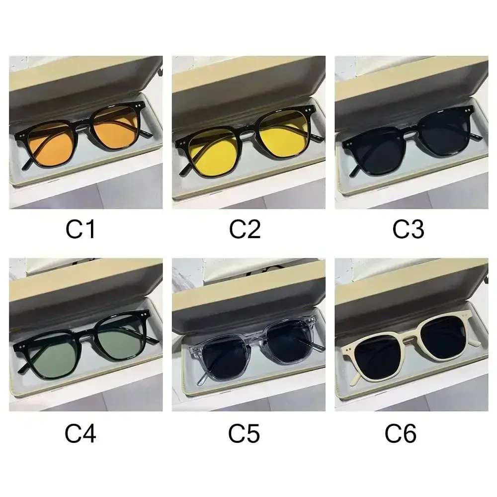 2024 New Fashion Square Sunglasses Women Men Brand Designer Ocean Color Sun Glasses Unisex Green Gradient Eyewear