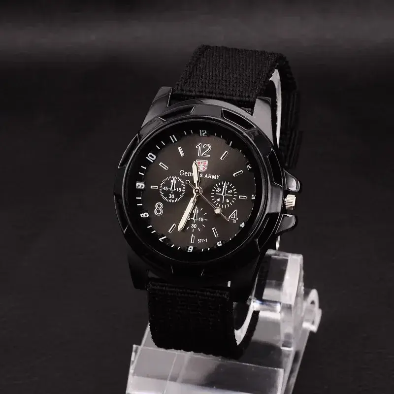 Men Army Watch Nylon Military Male Quartz Watches Fabric Canvas Strap Casual Cool Men's Sport Round Dial Relogios Wristwatch