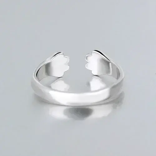 Newest Women Vintage Style Jewelry Girls Lovely Party Ring Fashion Small Hand 925 Sterling Silver Needle Finger Rings Lover Gift