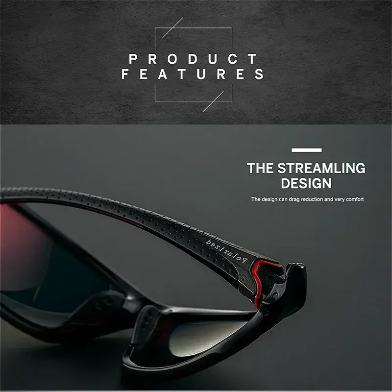 New Luxury Glasses 2024 Classic Polarizing Night Vision Sunglasses Sports Sunglasses Men Women Outdoor Riding Glasses UV400