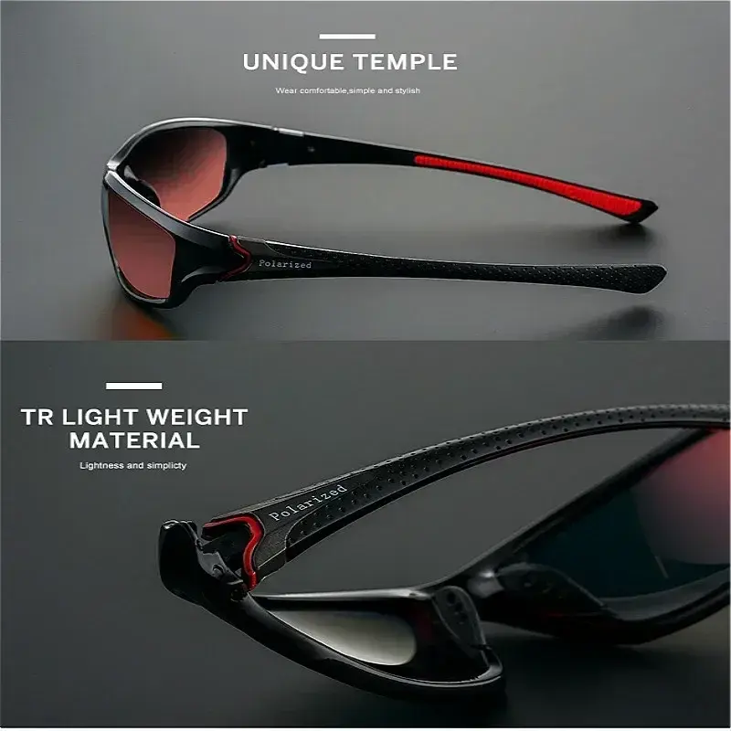 New Luxury Glasses 2024 Classic Polarizing Night Vision Sunglasses Sports Sunglasses Men Women Outdoor Riding Glasses UV400