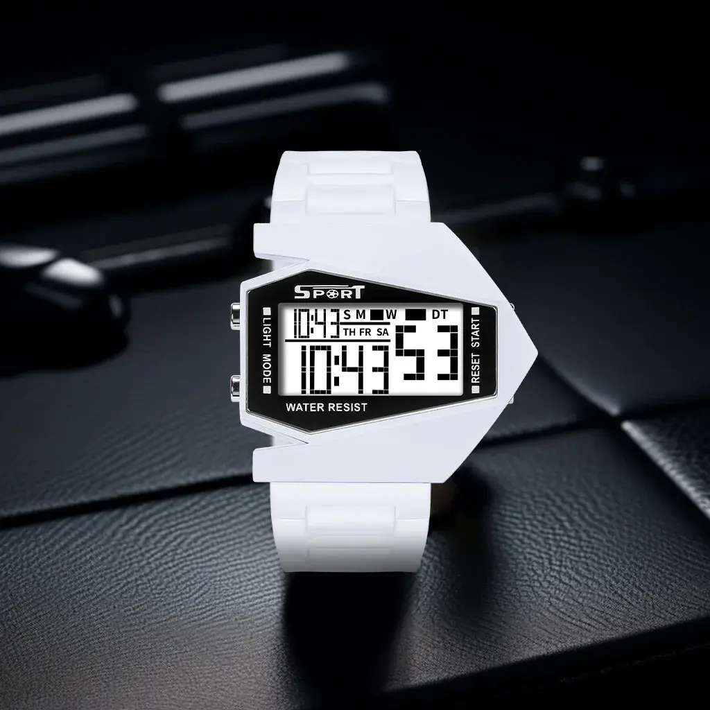 New Creative Digital Watches for Kids Luminous Wateproof Silicone Strap Sports Watch Multifunction Alarm Clock Sports Watch