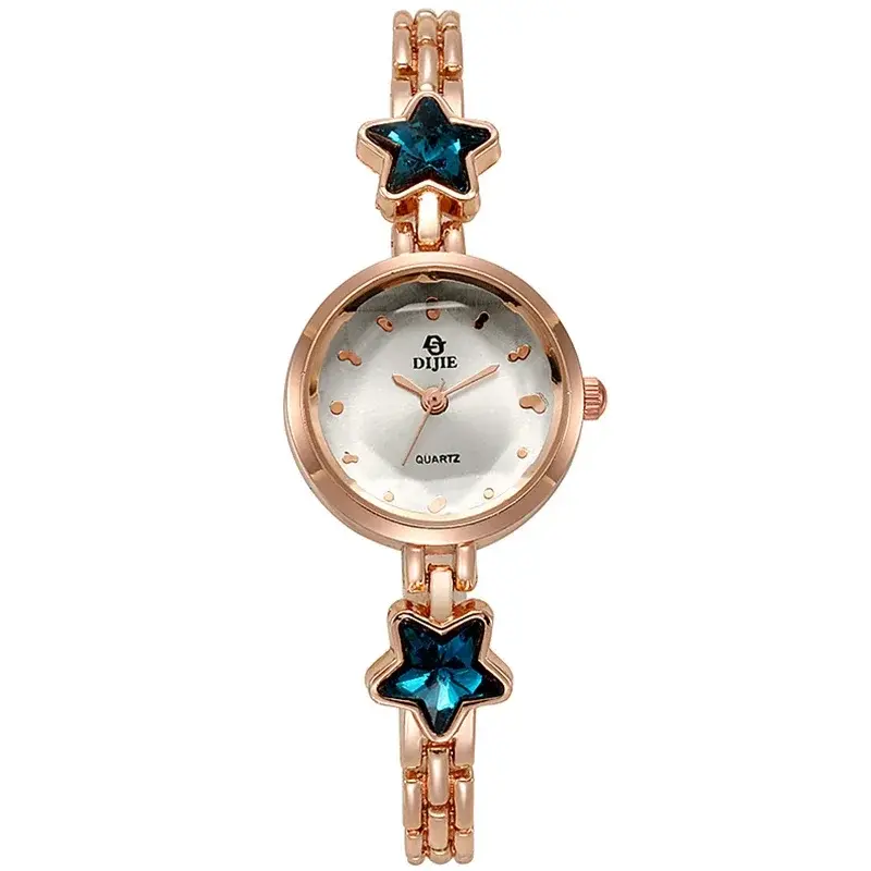 Blue Lucky Star Ladies Watch Korea Style Female Students Wristwatches Fashion Women Elegant Bracelet Relojes Mujer