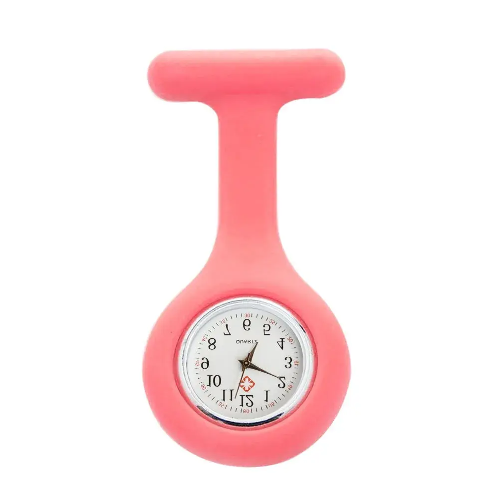 Pocket Watch Women's Digital Display Dial Clip-On Analog Clock Fob Nurse Brooch Pin Hang Pocket Electric Watch Fashion Watches