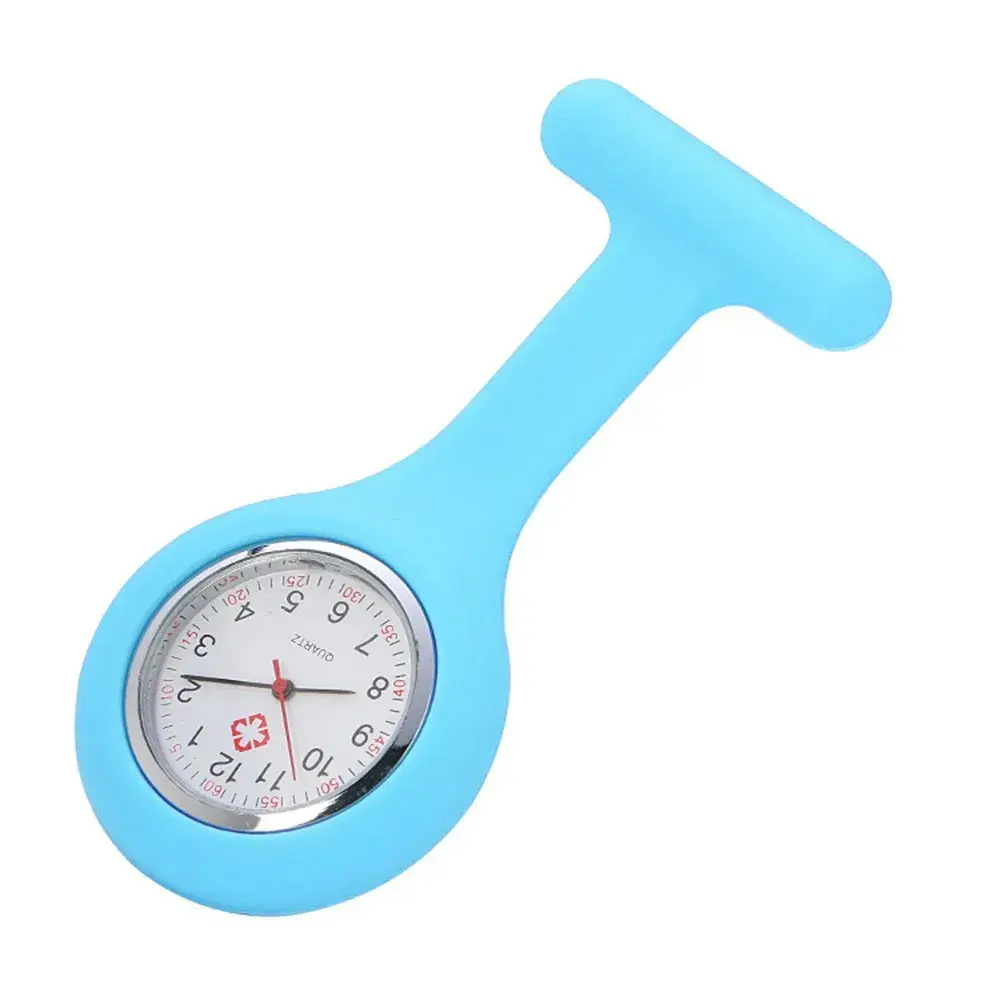 Pocket Watch Women's Digital Display Dial Clip-On Analog Clock Fob Nurse Brooch Pin Hang Pocket Electric Watch Fashion Watches