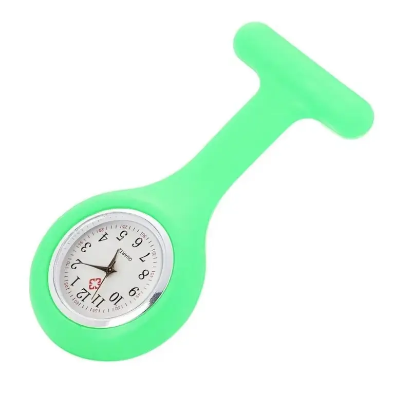 Silicone Nurse Watch Unisex Watches Clock Fashion Student Pocket Watches Brooch Tunic Fob Watch with Free Battery Doctor Medical