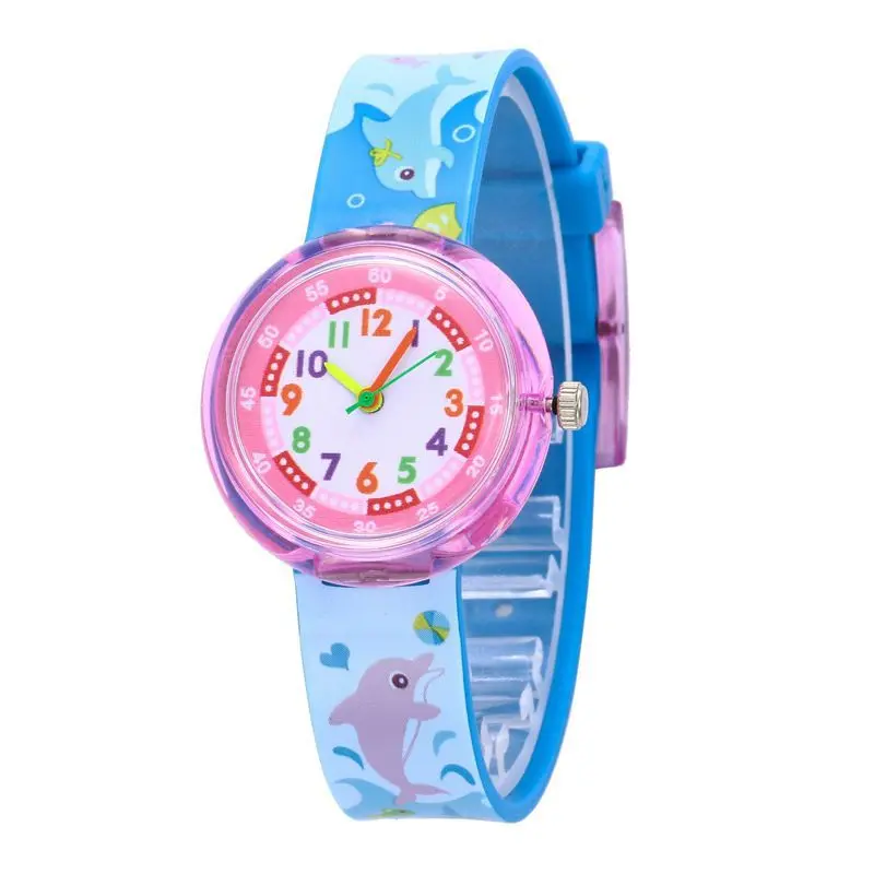 Cartoon Cute Animal Kids Quartz Watches Children Fashion Casual Bee Flower Watch for Student Boys Girls Clock Girl Watch