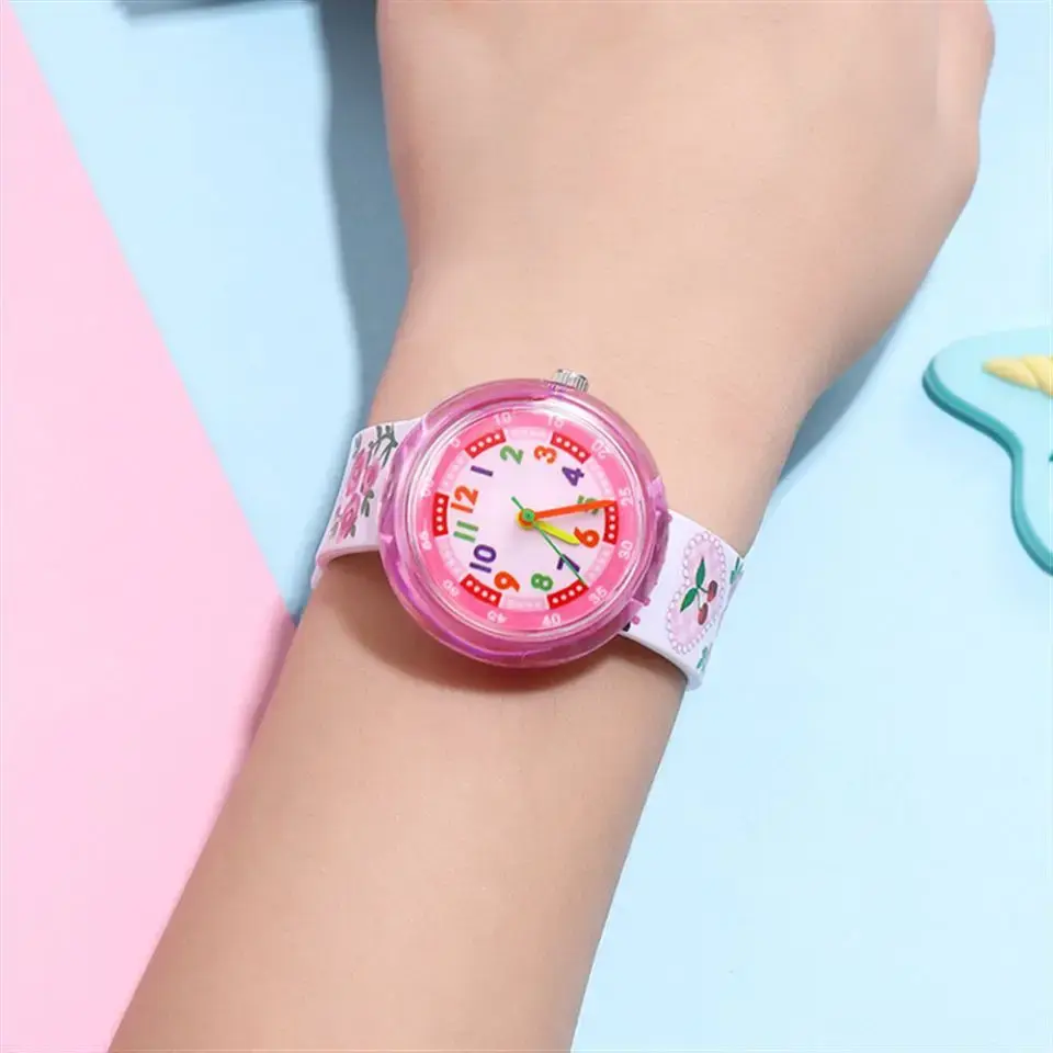 Cartoon Cute Animal Kids Quartz Watches Children Fashion Casual Bee Flower Watch for Student Boys Girls Clock Girl Watch