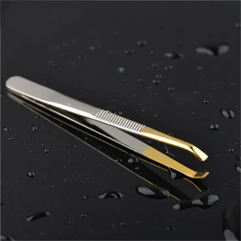 1PC High Quality Make Up Tools Pince A Epiler Eyebrow Tweezer Stainless Steel Slant Tip Eyes Tweezer Clip For Face Hair Removal