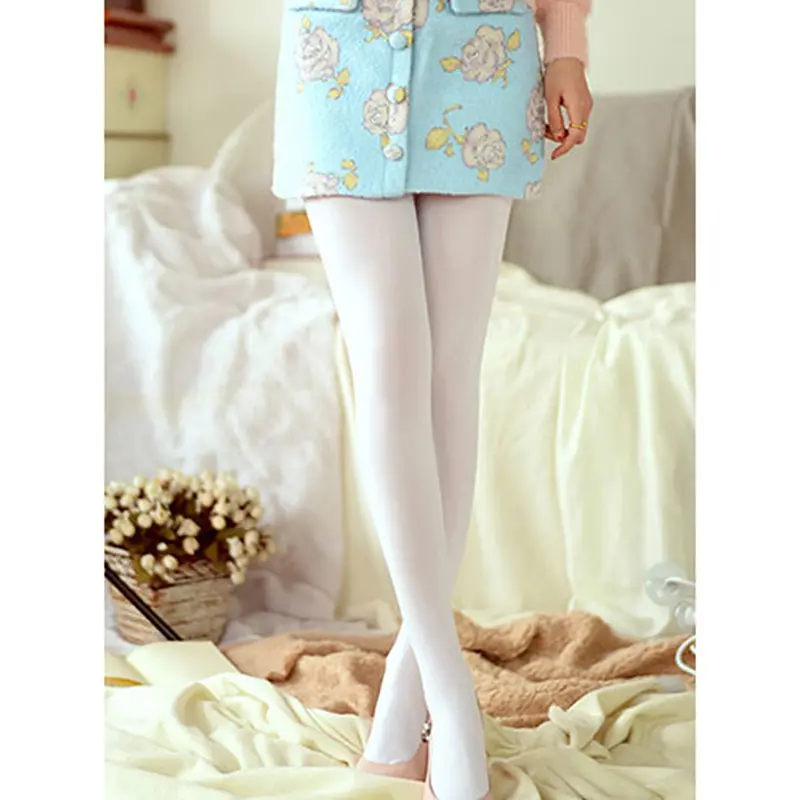 140D Pure White Silk Stockings Women's Ballet Dress Dance Performances  Stockings Children's Adult Bottom Socks Leggings Socks